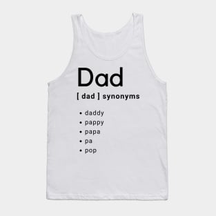 Dad Synonyms Tank Top